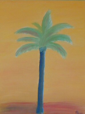 Palm on Yellow - 18x24